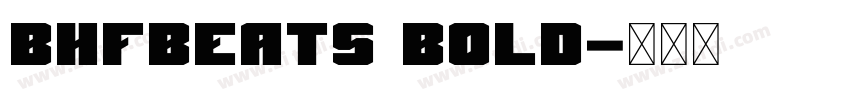 BHFBeats Bold字体转换